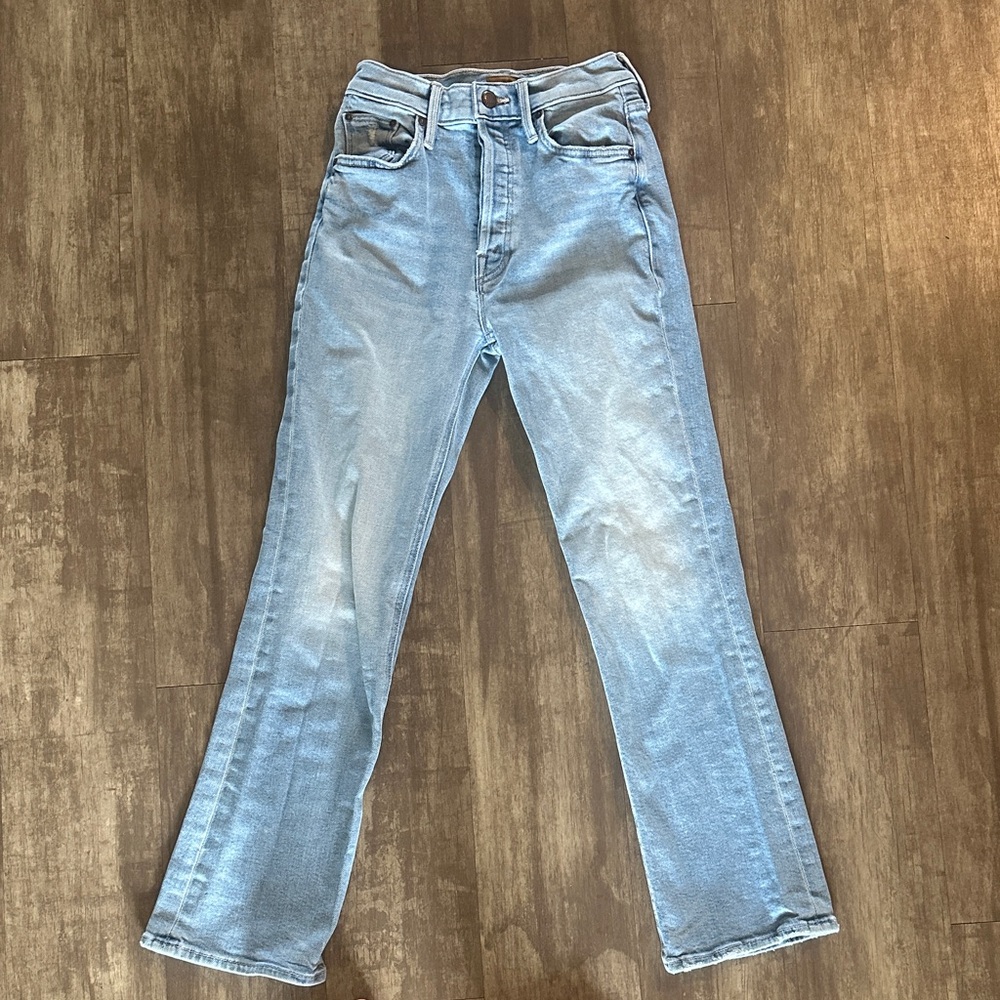 MOTHER Light Blue Ankle & Cropped Jeans EUC - Picture 3 of 11